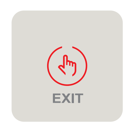 C6A(White) / C6B(Black) Touchless Infrared Sensor Exit Button Door ...