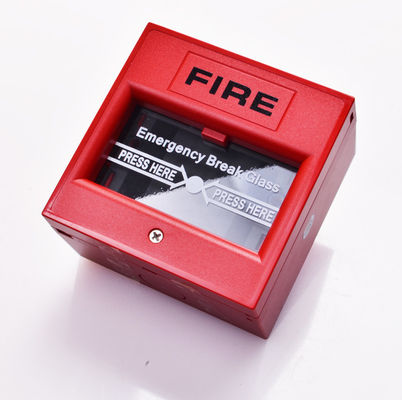 DPDT White Break Glass Call Point Emergency Exit Push Button With Changeable Glass