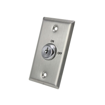 Two Metal Keys Keyed On Off Switch Mortise Mounted Long - Life Tested