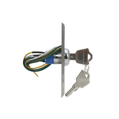 Two Metal Keys Keyed On Off Switch Mortise Mounted Long - Life Tested