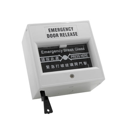 Fireproof ABS Material Break Glass Call Point Emergency Door Release Button