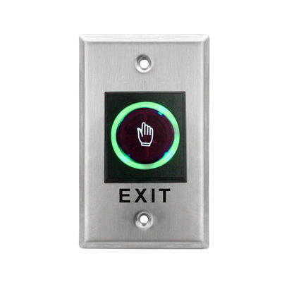 Waterproof No Touch Exit Button , Square Push To Exit Button With Timer