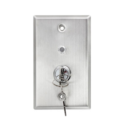 Tamper Proof Momentary Key Switch With 2 Keys Dual Light NO / NC / COM