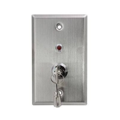 Red Light Indicator Momentary Key Switch 2 Position For Public / Banks