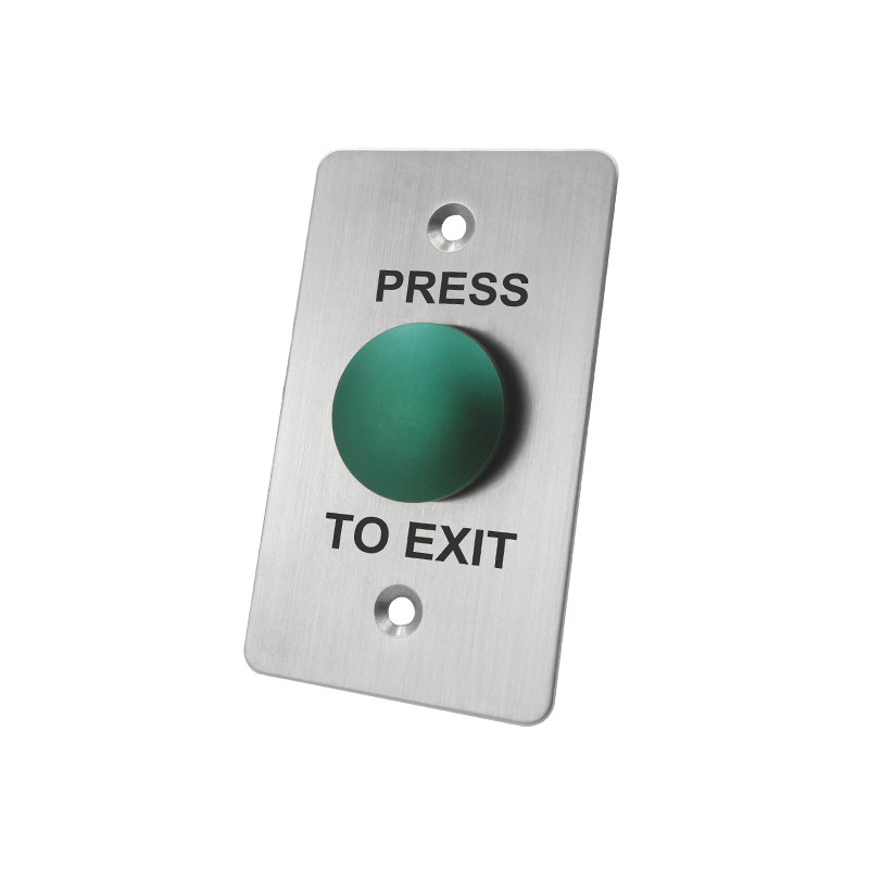 Anti - Vandal Red Door Exit Push Button Micro Switch With Fireproof Material Faceplate