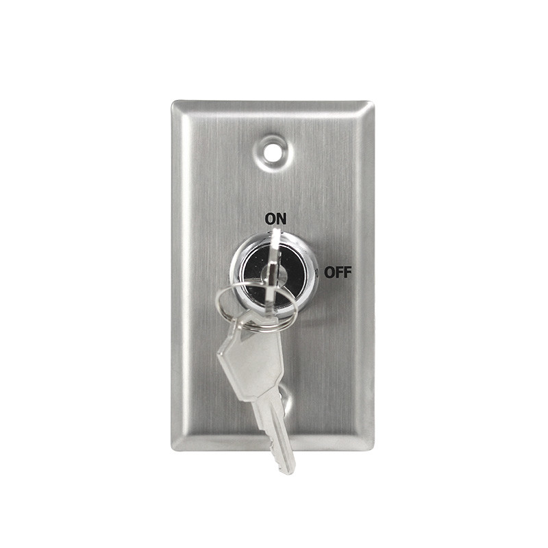 Two Metal Keys Keyed On Off Switch Mortise Mounted Long - Life Tested