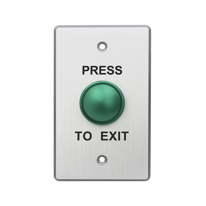 Mushroom Push Button with Metal Plate and Square ANSI Size